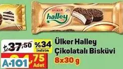ÜLKER HALLEY ÇİKOLATA KAPLI BİSKÜVİ